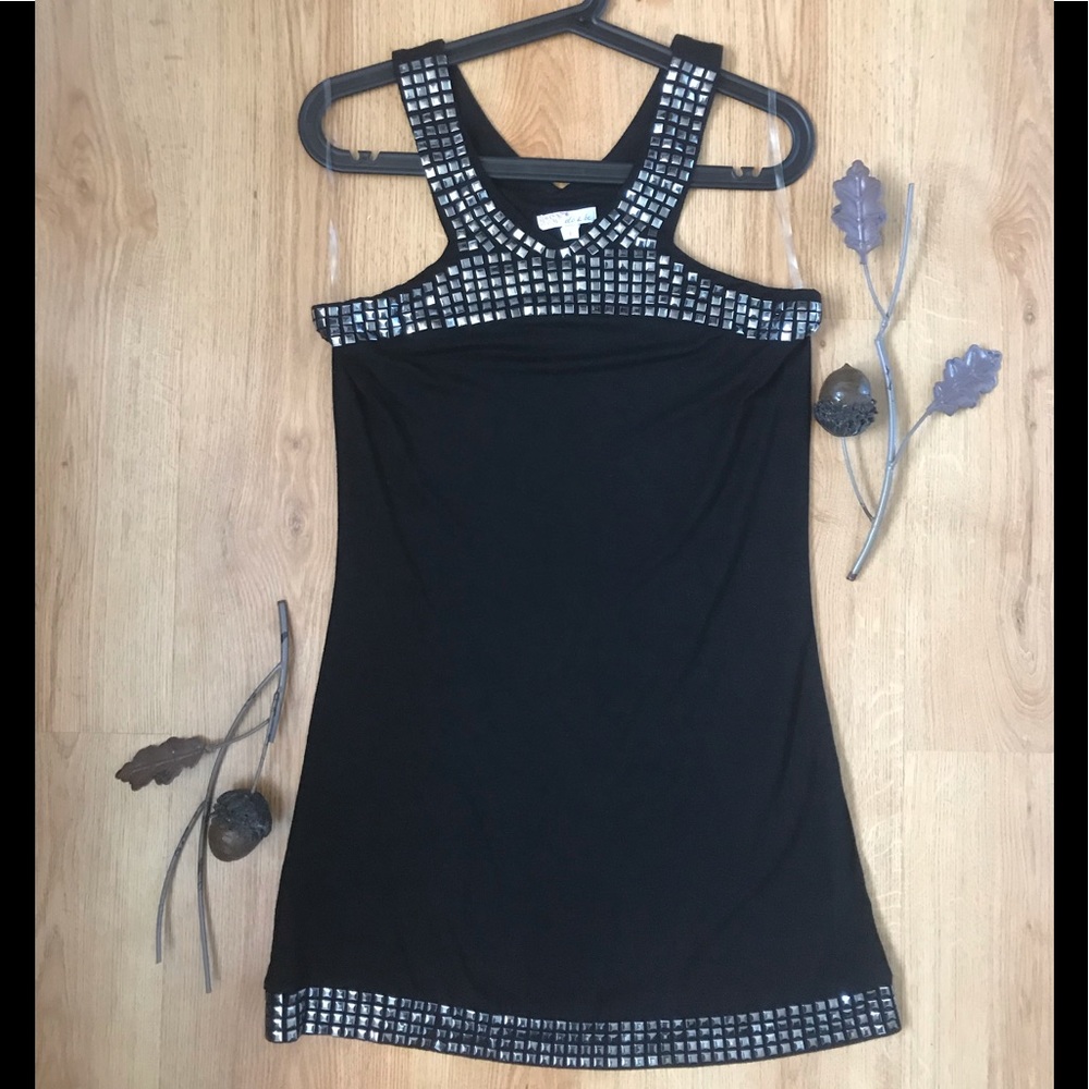 Black&Silver Midi Dress